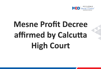 Mesne Profit Decree affirmed by Calcutta High Court