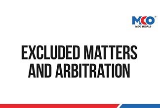 Excluded matters and Arbitration
