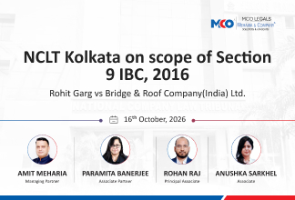 NCLT Kolkata on scope of Section 9 IBC, 2016