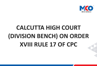 Calcutta High Court (Division Bench) on Order XVIII Rule 17 of CPC