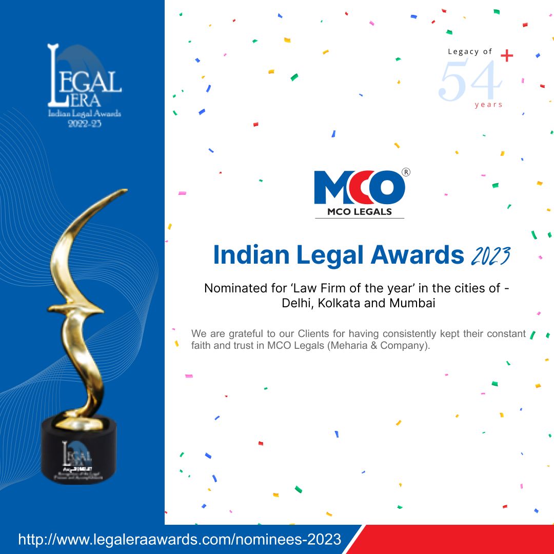 Indian Legal Awards 2023- Nominated for 'Law Firm of the year'
