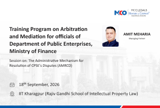 MCO at IIT Kharagpur - Training Programme on Arbitration and Mediation